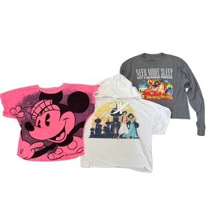 Bundle of 3 Disney Themed Graphic T Shirts Small